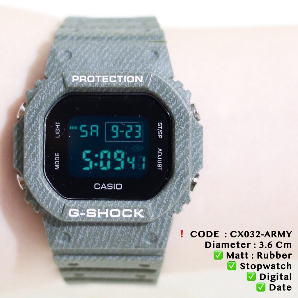 Jam tangan digital dw5600 anti air pria wanita gshock baby g wanita grosir ecer CX032 CX060