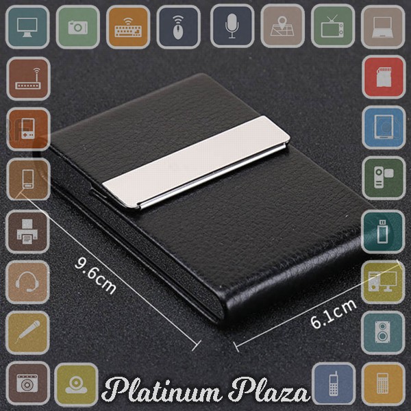 FOCUS Kotak Bungkus Rokok Elegan Leather Cigarette Case - B650925 - Black`28H3EL-