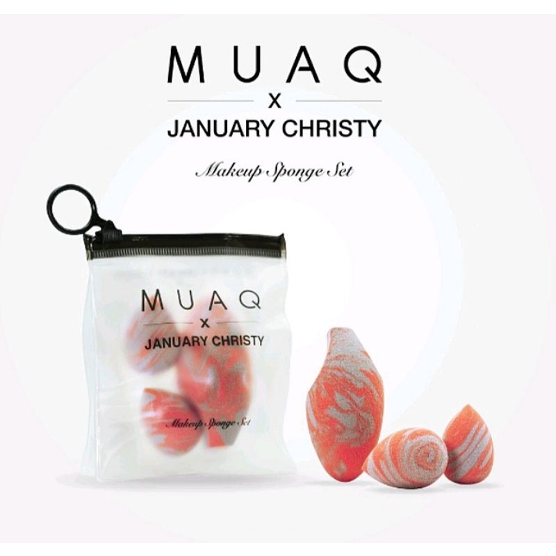SPONGE Set MUAQ X JANUARY CHRISTY/BEAUTY BLEND MUAQ