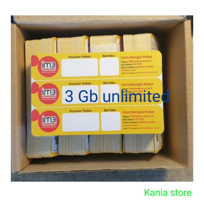 voucher 3 gb unlimited