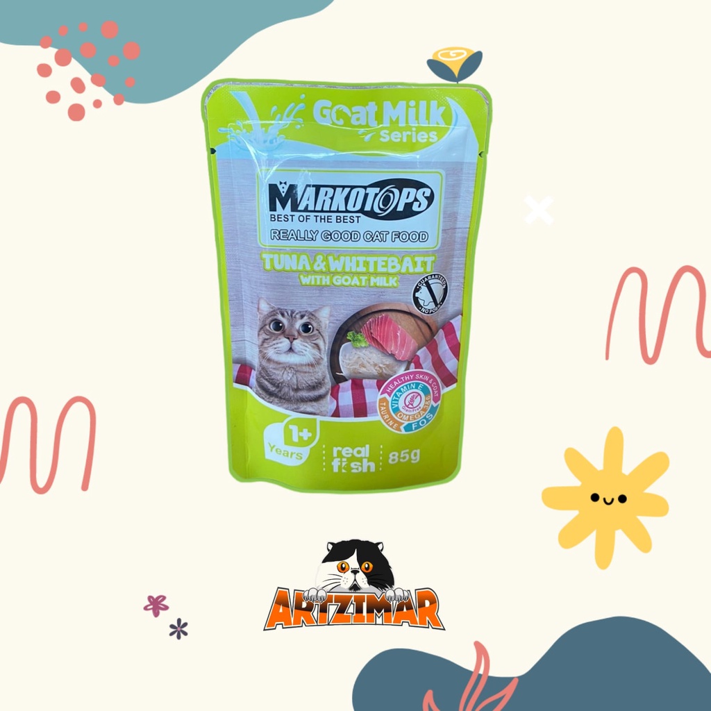 Markotops Pouch 85gr/Markotops Sachet 85gr makanan basah