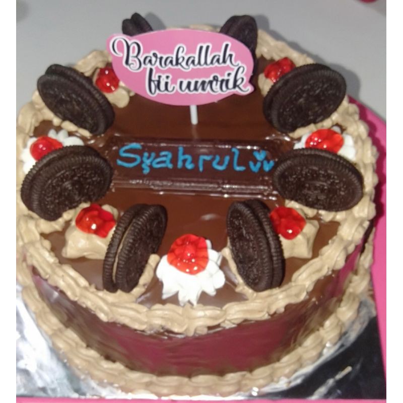 

kue ultah bolu brownies