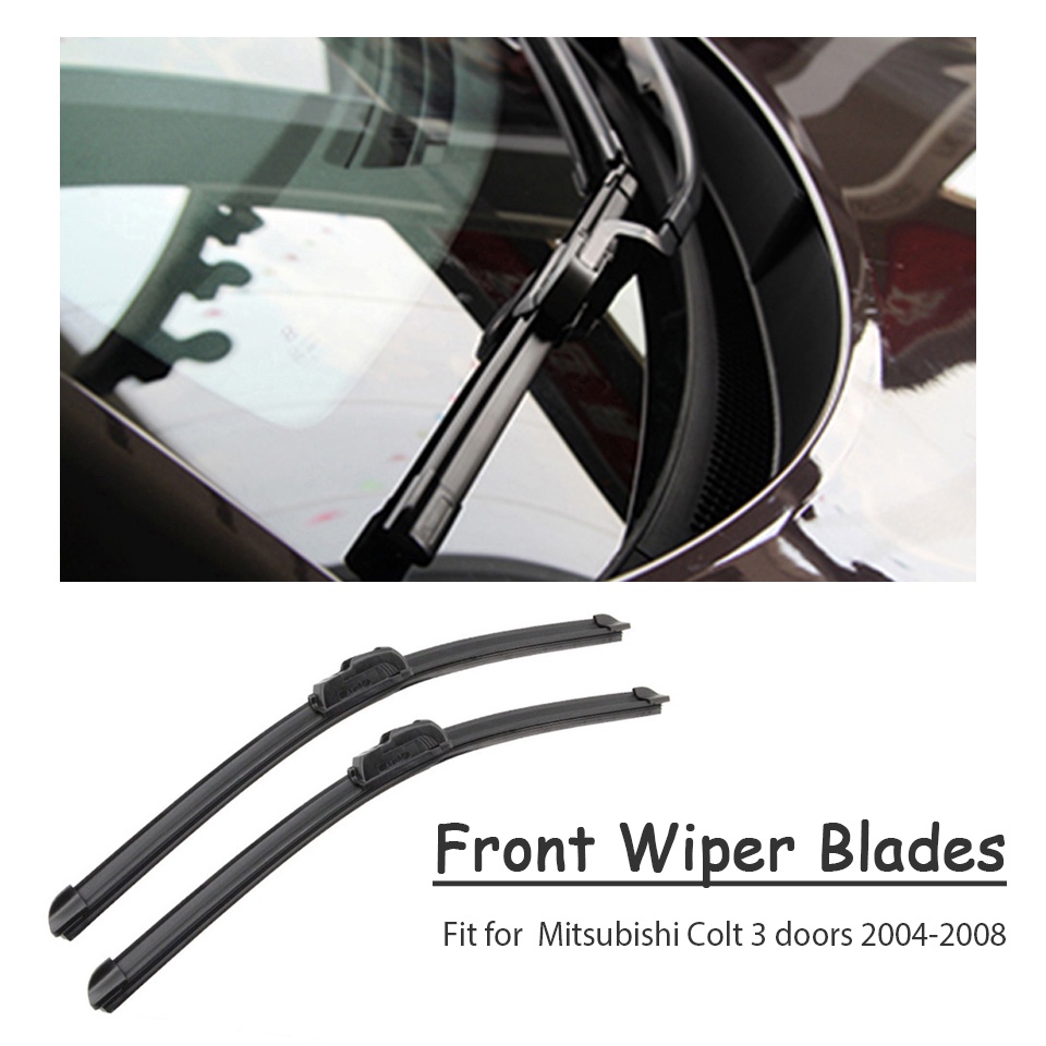 1 Set Karet Wiper Kaca Depan Mobil Pengganti Untuk Mitsubishi Colt 3 Colt 5 Pintu 2012-2004