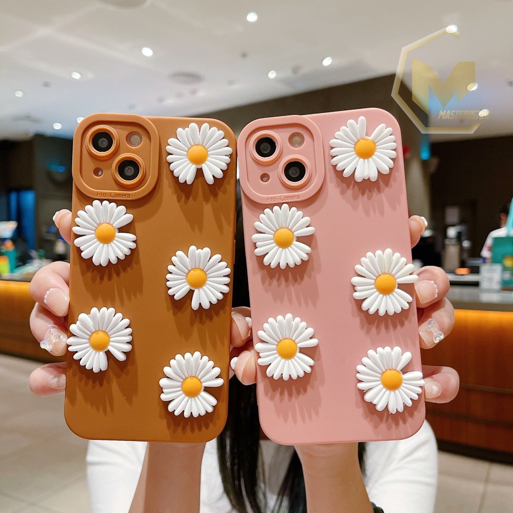 SOFTCASE PROCAMERA BUNGA DAISY 3D IPHONE 6 6 7 8 PLUS 7 8G SE 2020 X XR XS MAX MA3405