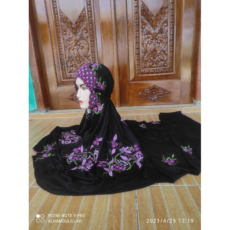 MUKENA SUTRA BLITZ TERUSAN BORDIR/LAJURAN