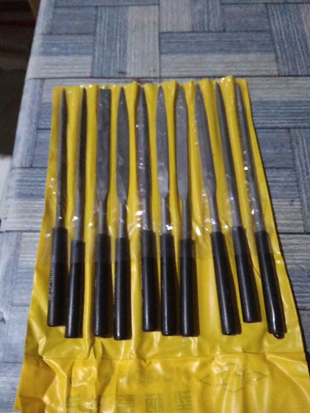 Eelic Kir-5x180x10 Isi 1 Set=10pcs Alat Kikir Besi Diameter 5mm Kikir Gergaji Precision Needle Files