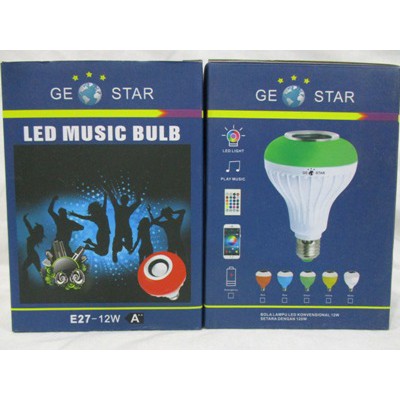 GEO STAR Lampu LED Music Bluetooth+Speaker+Remote+Powerbank NEW***