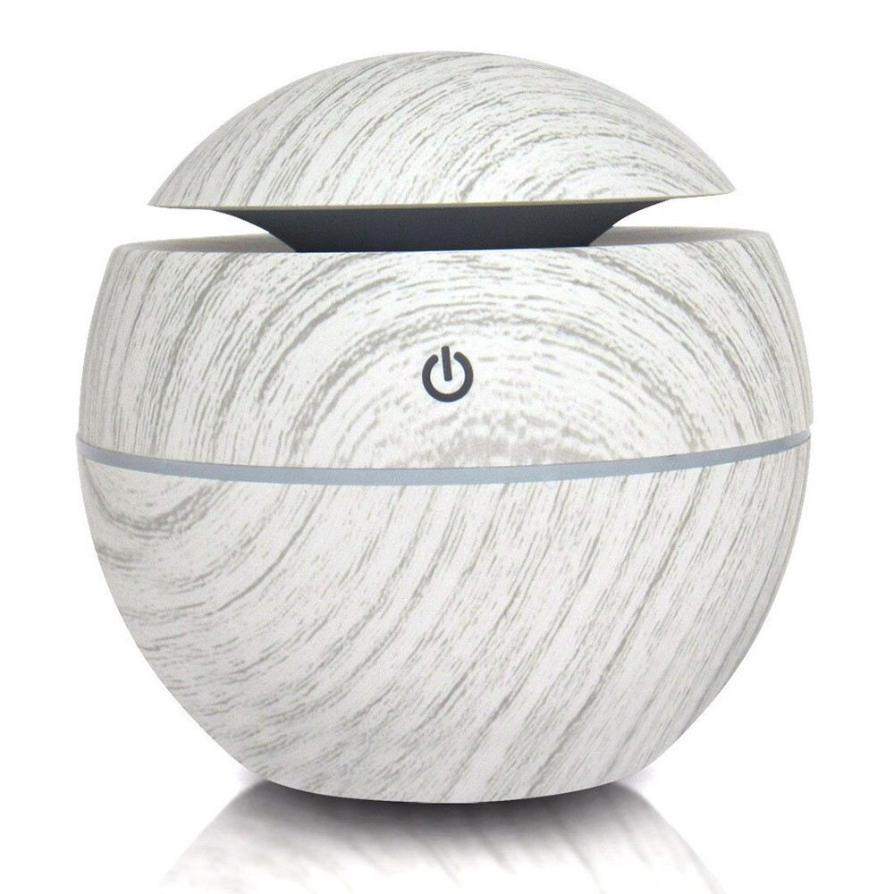 Grab medan Taffware Ultrasonic Humidifier Aroma Essential Oil Diffuser Wood Design 130ml - Humi