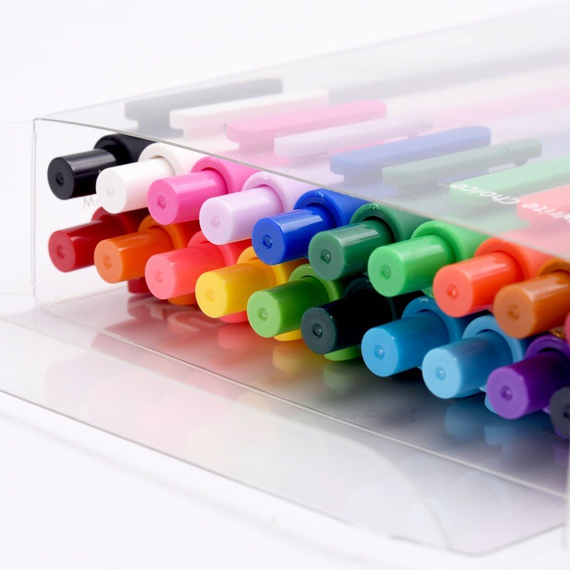 KACO PURE Candy Gel Pen Pena Pulpen Bolpoin 0.5mm 20PCS (Colorful Ink) - Multicolor