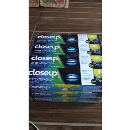 0Closeup White Attraction Natural Smile 170gr Close Up Pasta Gigi Pemutih Lemon