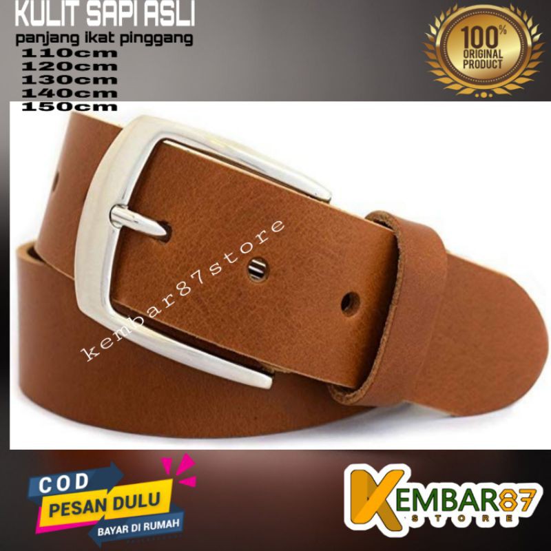 IKAT PINGGANG PRIA DEWASA SABUK PRIA BELT LEATHER PANJANG JUMBO MURAH