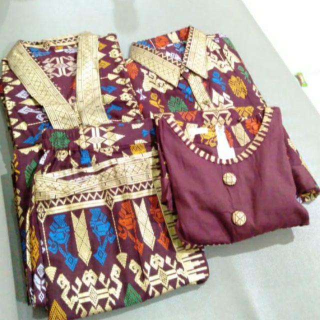 Qnunbatik Batik Family/keluarga Rok N Blus Santika Panjang