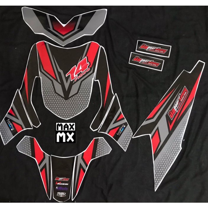 Decal Stiker Beat Karbu Dekal Variasi Stiker Striping Custom Fullbody road race