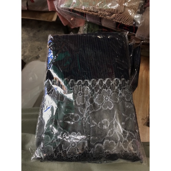 Pasmina  Plisket Prisket Renda Brokat brukat Impor/ Pasmina prisket  renda/model terbaru-Navy silver