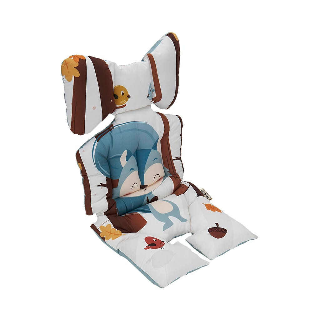 Vee&amp;Mee VMA1030 Alas Stroller+Bantal Dot Squirrel