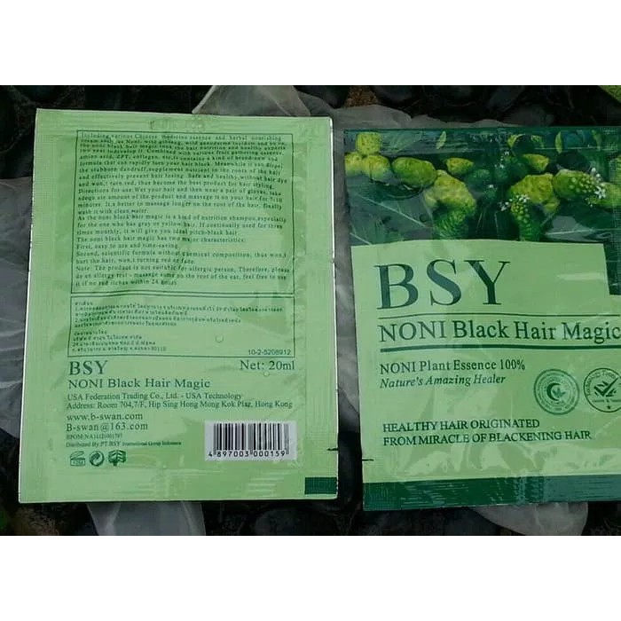 BSY NONI BLACK HAIR MAGIC ORIGINAL ( Harga 2Pcs )