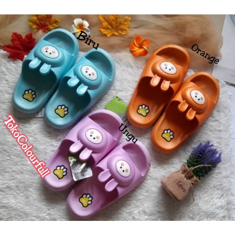 SANDAL JELLY SLOP WANITA/Sandal Lucu/ sandal rumahan/sandal dewasa