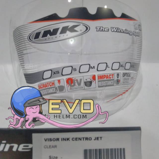 VISOR INK CENTRO JET - CLEAR