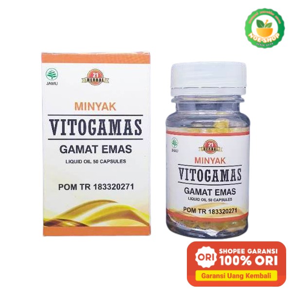 Vitogamas Kapsul Minyak Gamat Emas Gold Oil Original Multi Khasiat Indonesia