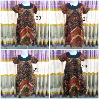  Batik  Kencana  Ungu  Daster  Klok Katun Embos Shopee  Indonesia