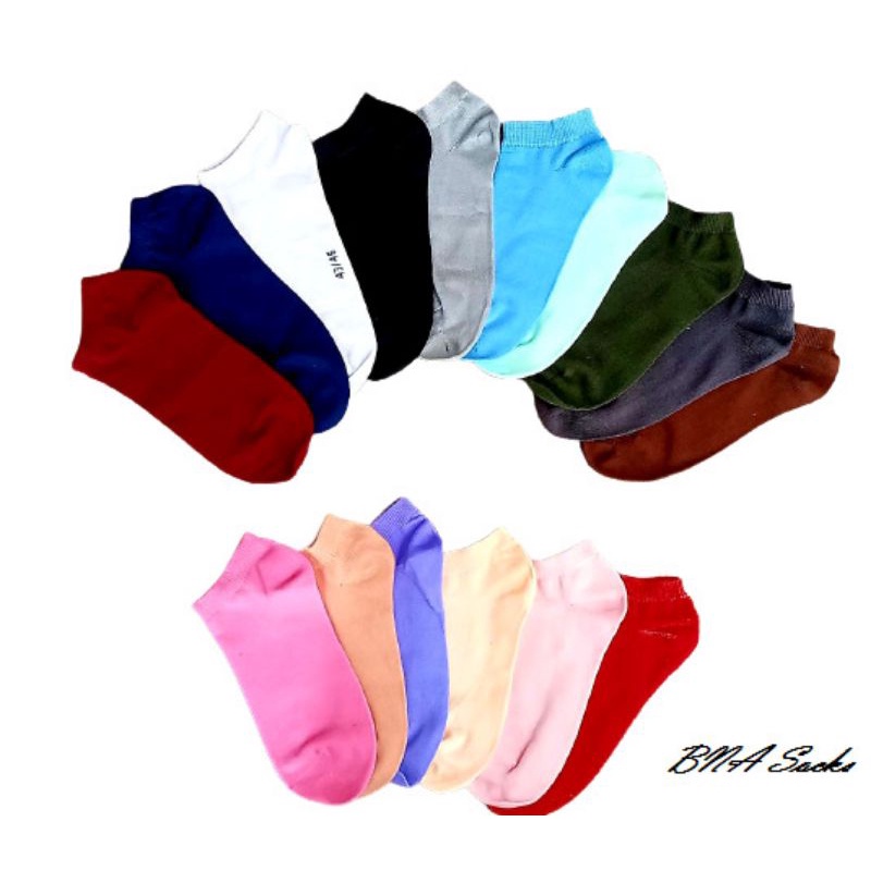 KAOS KAKI MATA KAKI DEWASA POLOS MK/SEMATA KAKI PENDEK UNISEX/ANKLE LOWCUT-2