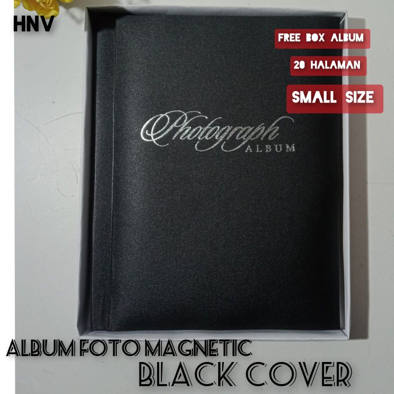 [HOT PROMO] ALBUM FOTO MAGNETIC KECIL HARD COVER BLACK EDITION