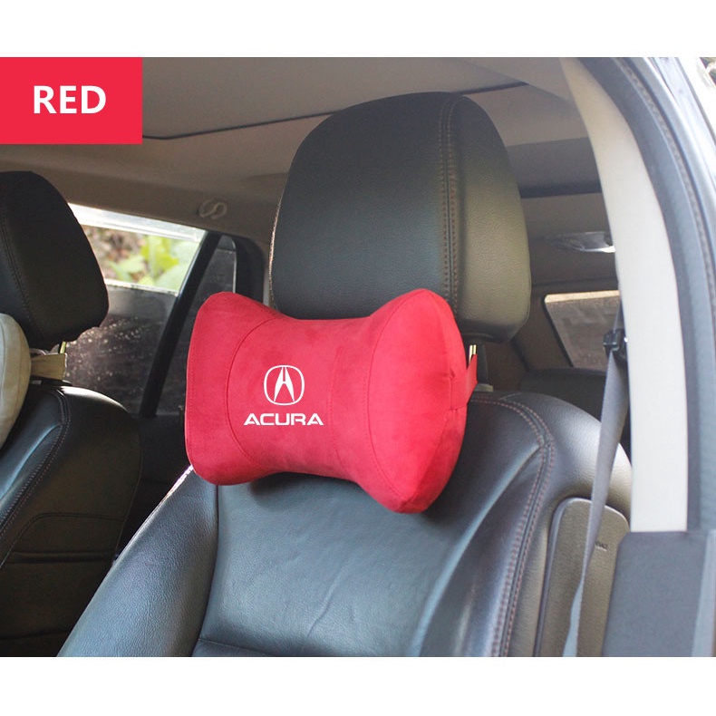 G-club Bantal Leher Bahan Kulit Rusa Memory Foam Untuk Headrest Mobil Acura