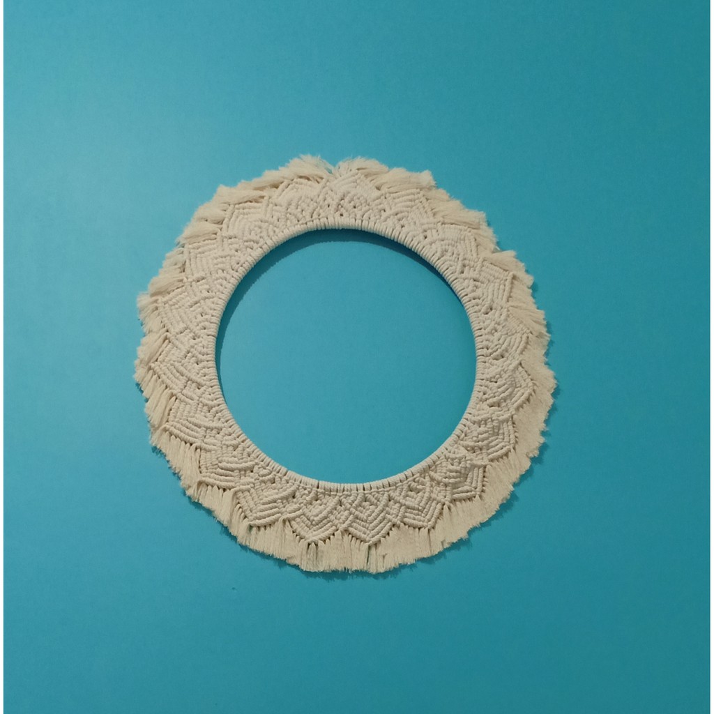 Macrame bulat / Macrame Lingkaran / Macrame Mandala wall hanging decoration