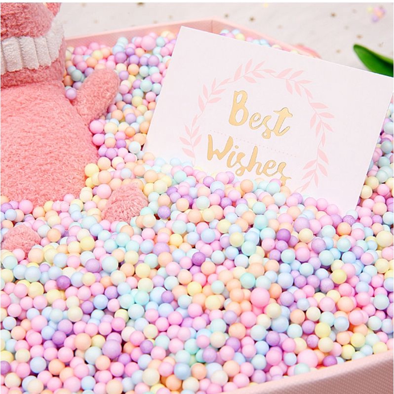 PENAWARAN BESAR Butiran gabus styrofoam warna warni foam slime