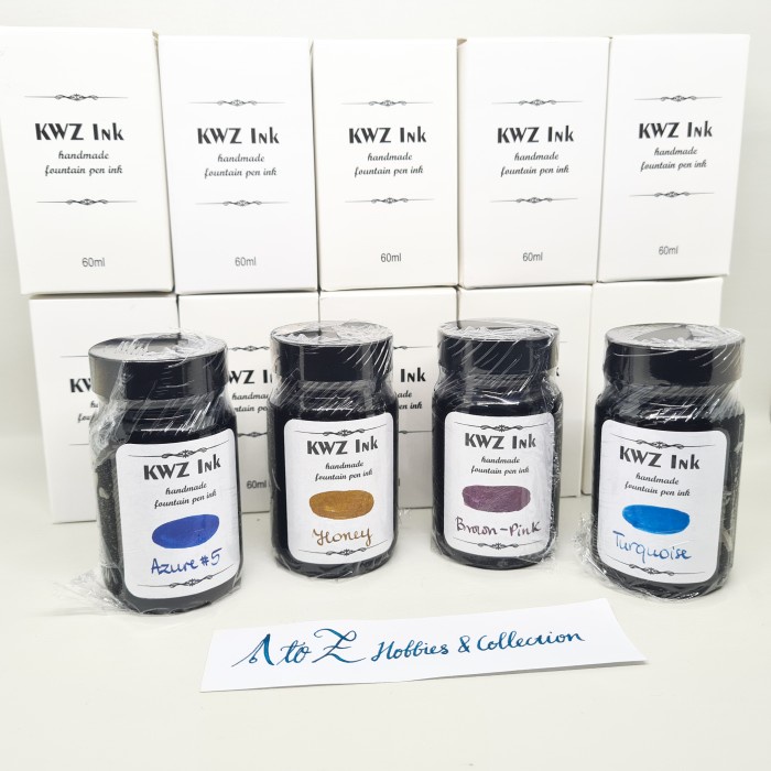 

KWZ Ink 60ml Bottle Fountain Pen Refill Sheen Machine not Parker Lamy - Blue Black promo