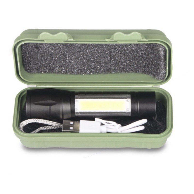 Senter cas mini portable senter LED COB emergency