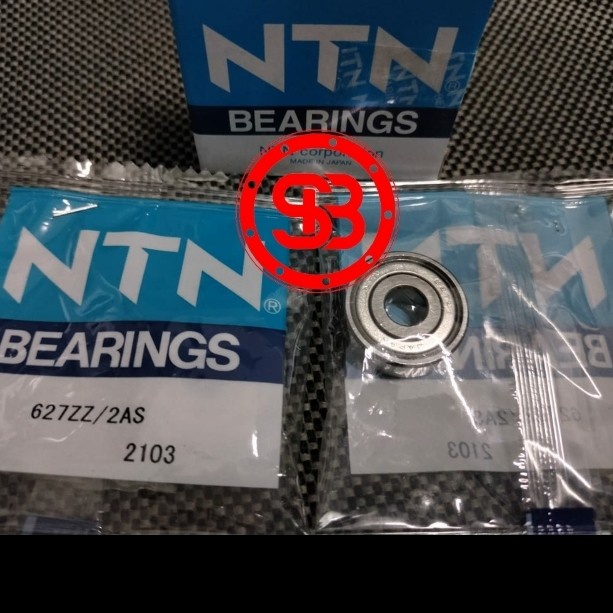 LAHER 627 ZZ / 627-2Z NTN ORIGINAL MINIATUAR BALL BEARING / MICRO