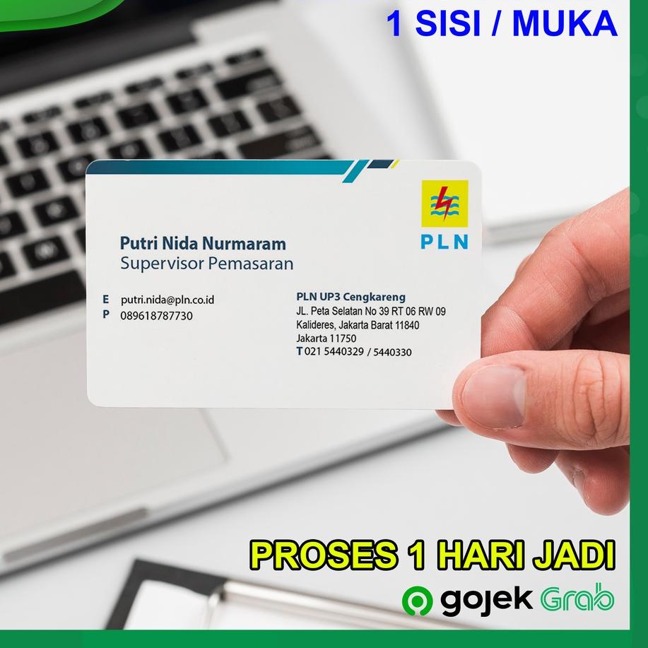 

Berkualitas! Cetak Kartu Nama Langsung Jadi 1 sisi / Name Card / Business Card