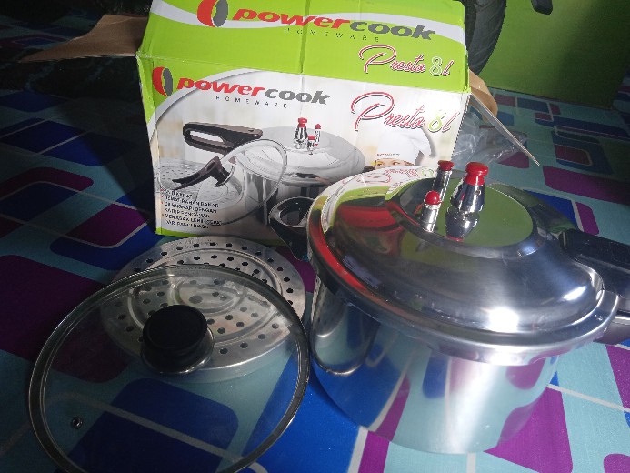 Panci Presto Hc | Trisonic | Happy Call| Powercook 8 Liter + Tutup Kaca