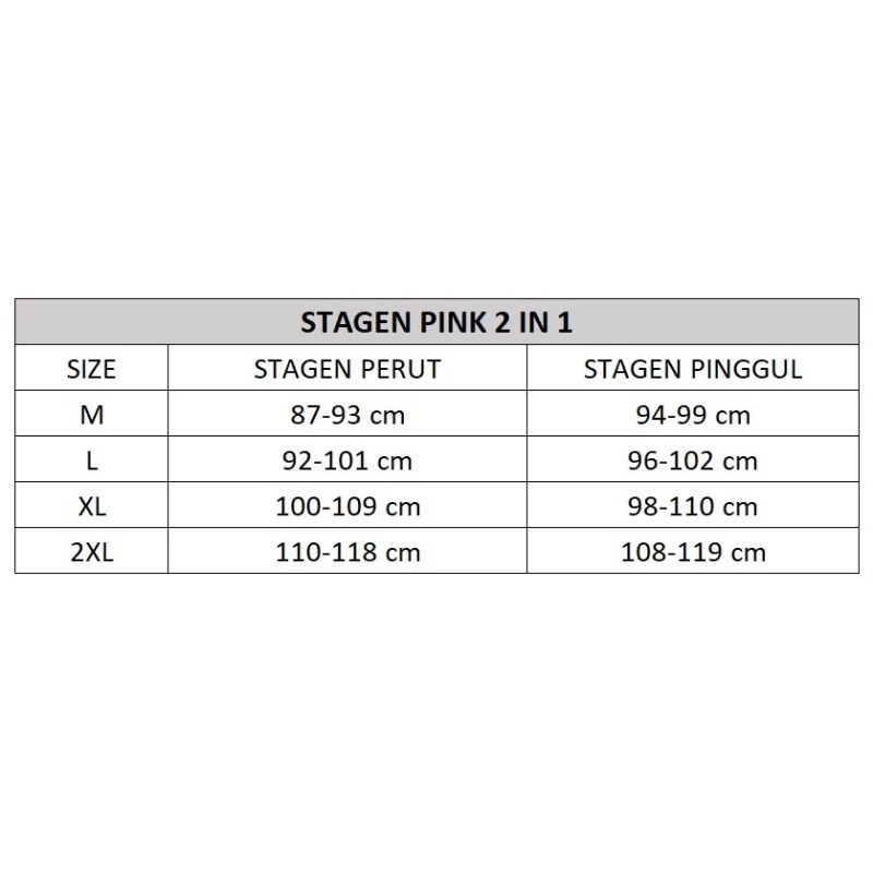 Stagen Pasca Melahirkan 2 In 1 Berbahan Lembut Berkualitas