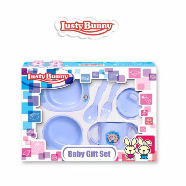 Lusty Bunny Baby Feeding Gift Set LB1419 - Set Peralatan Makan Bayi