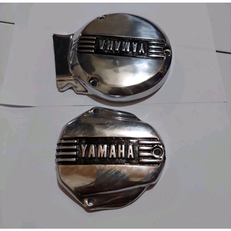 Cover tutup bak mesin magnet sirip Yamaha timbul RX king lama ckd crum