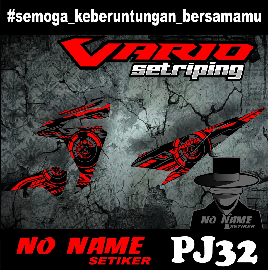 STRIPING VARIO 125 150 racing (pj32) TAHUN 2014-2017 stiker sticker decal