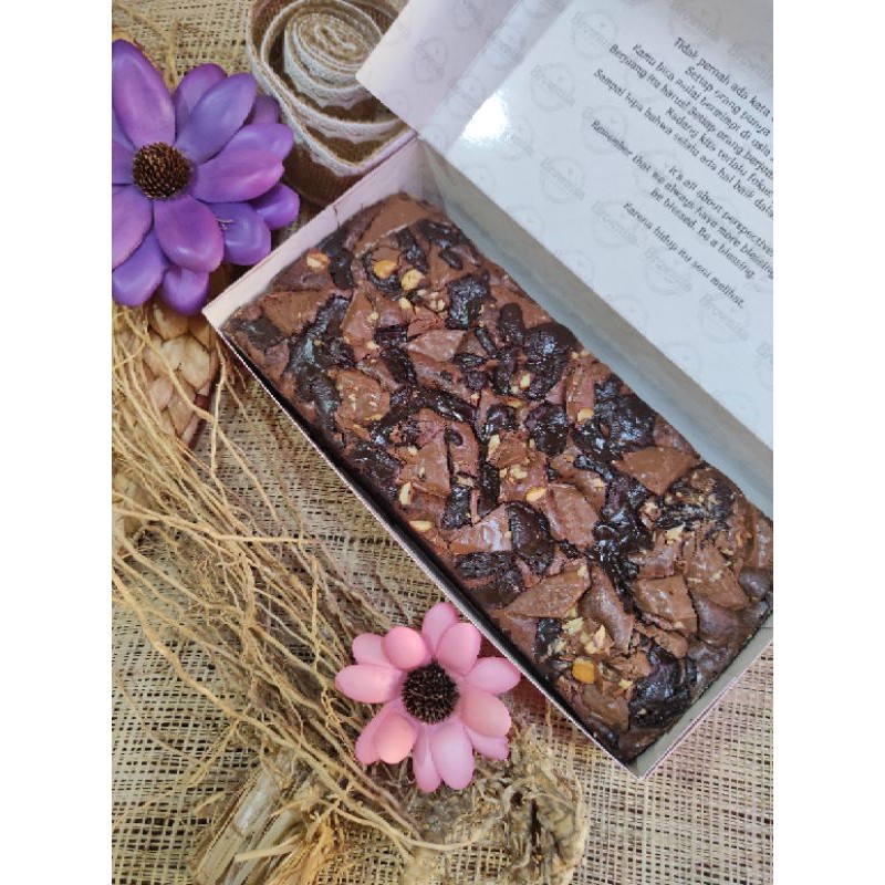 

Brownies panggang silverqueen double chocco (SDC)
