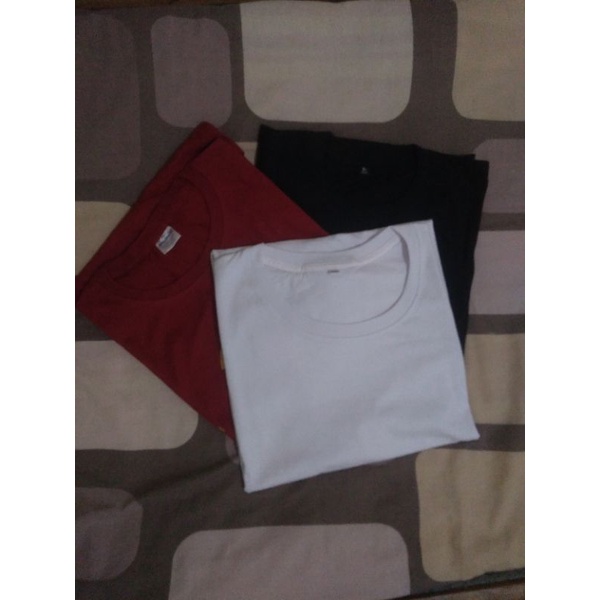 kaos polos katun combed pria wanita jumbo XXXL tshirt polos oblong Jumbo