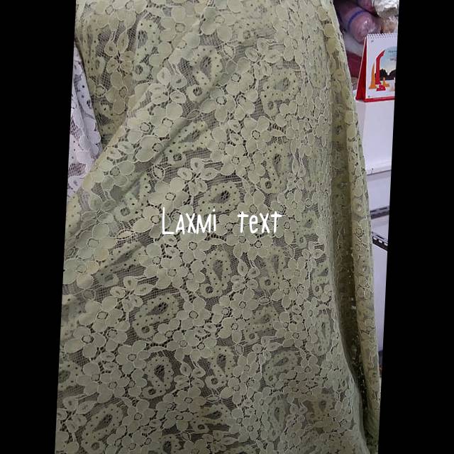 Kain - bahan brukat Katun / Brokat / cocok untuk dress Atasan Kebaya seragaman dll TERMURAH