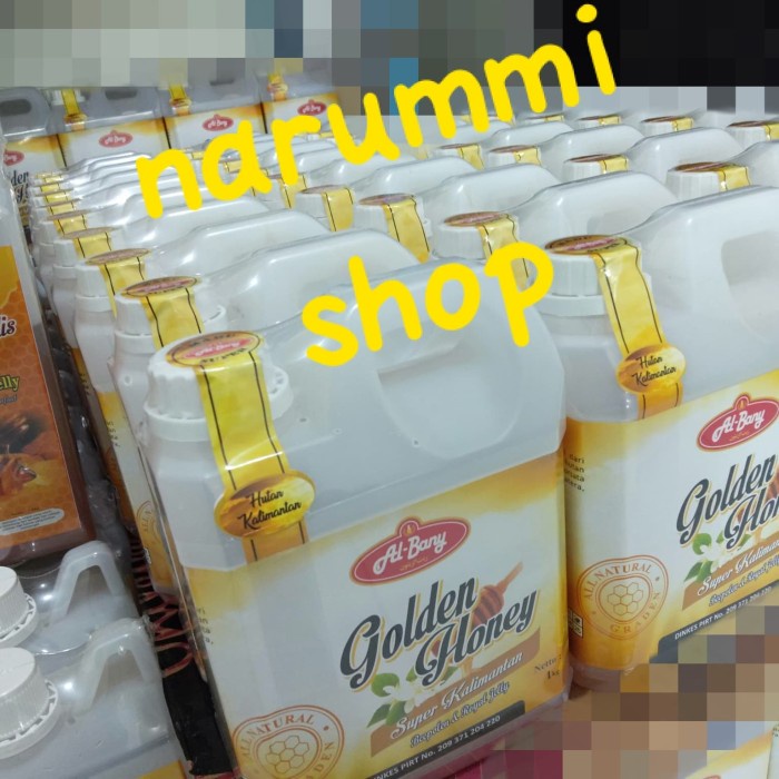 

Ge602Gt Best Seller!!! Madu Asli Murni Kalimantan Golden Honey Al- Bany 1Kg Ds5545101