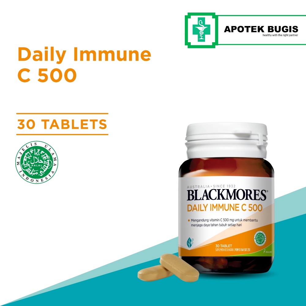 Blackmores Daily Immune C 500 30 Tablet  Vitamin C Peningkat Daya Tahan Tubuh suplemen kesehatan