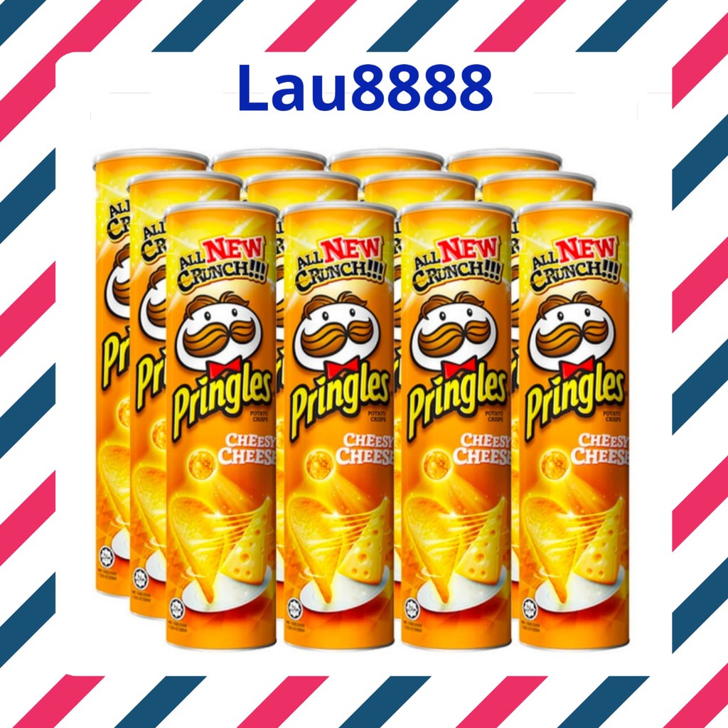 

Pringles Potato Crisps Cheesy Cheese 107 Gram / gr