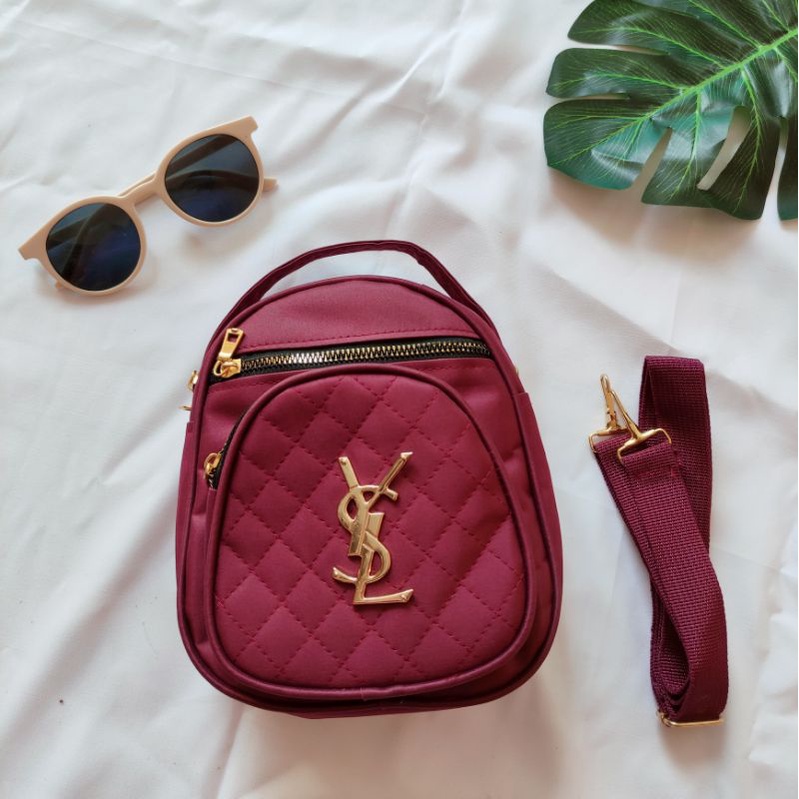 Tas 2 In 1 Anole Bag / Tas Mini Ransel / Tas Selempang Wanita / Tas Murah Bahan Tebal Tidak Tipis