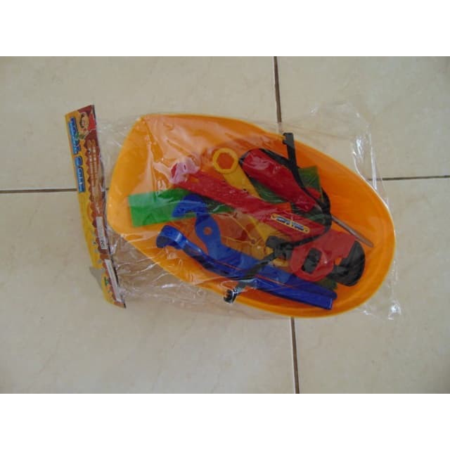 Mainan Tukang Kids Tool Dengan Helm