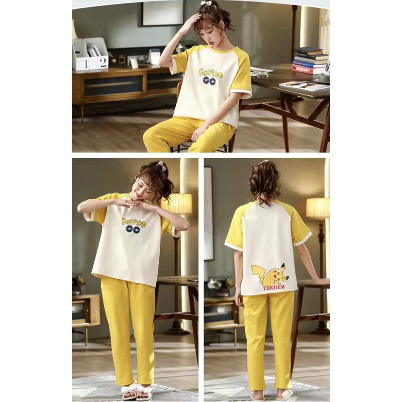 baju tidur piyama Cp wanita bahan kaos import premium new