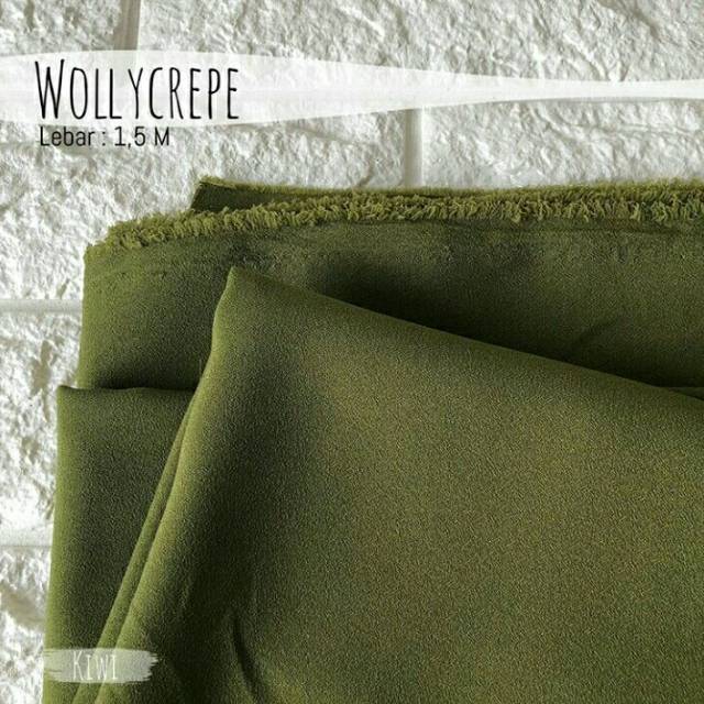 Harga kain wollycrepe per roll