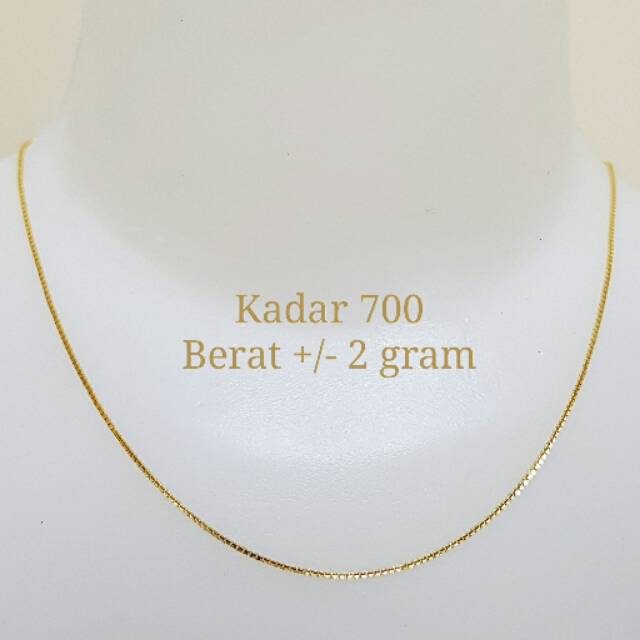 kalung emas asli kadar 700 model santa kalung mewah