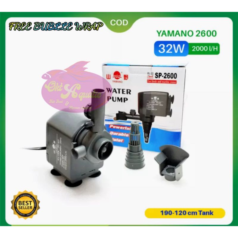 Yamano Sp-2600 sp 2600 Pompa air Aquarium Yamano sp 2600 Pompa filter Aquarium Yamano sp-2600
